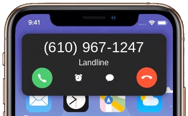 (610) 967-1247 phone number preview